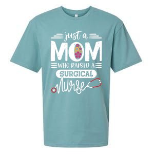 Just A Mom Who Raised A Surgical Nurse Rn Mommy Mothers Day Great Gift Sueded Cloud Jersey T-Shirt