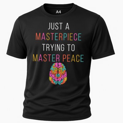 Just A Masterpiece Mental Health Awareness Green Stigma Performance Shirt