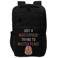 Just A Masterpiece Mental Health Awareness Green Stigma Impact Tech Backpack