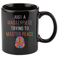 Just A Masterpiece Mental Health Awareness Green Stigma 11oz C Handle Ceramic Mug