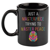 Just A Masterpiece Mental Health Awareness Green Stigma 11oz C Handle Ceramic Mug