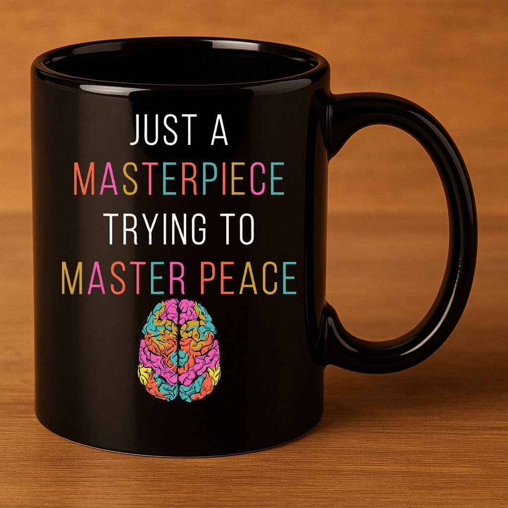 Just A Masterpiece Mental Health Awareness Green Stigma 11oz C Handle Ceramic Mug