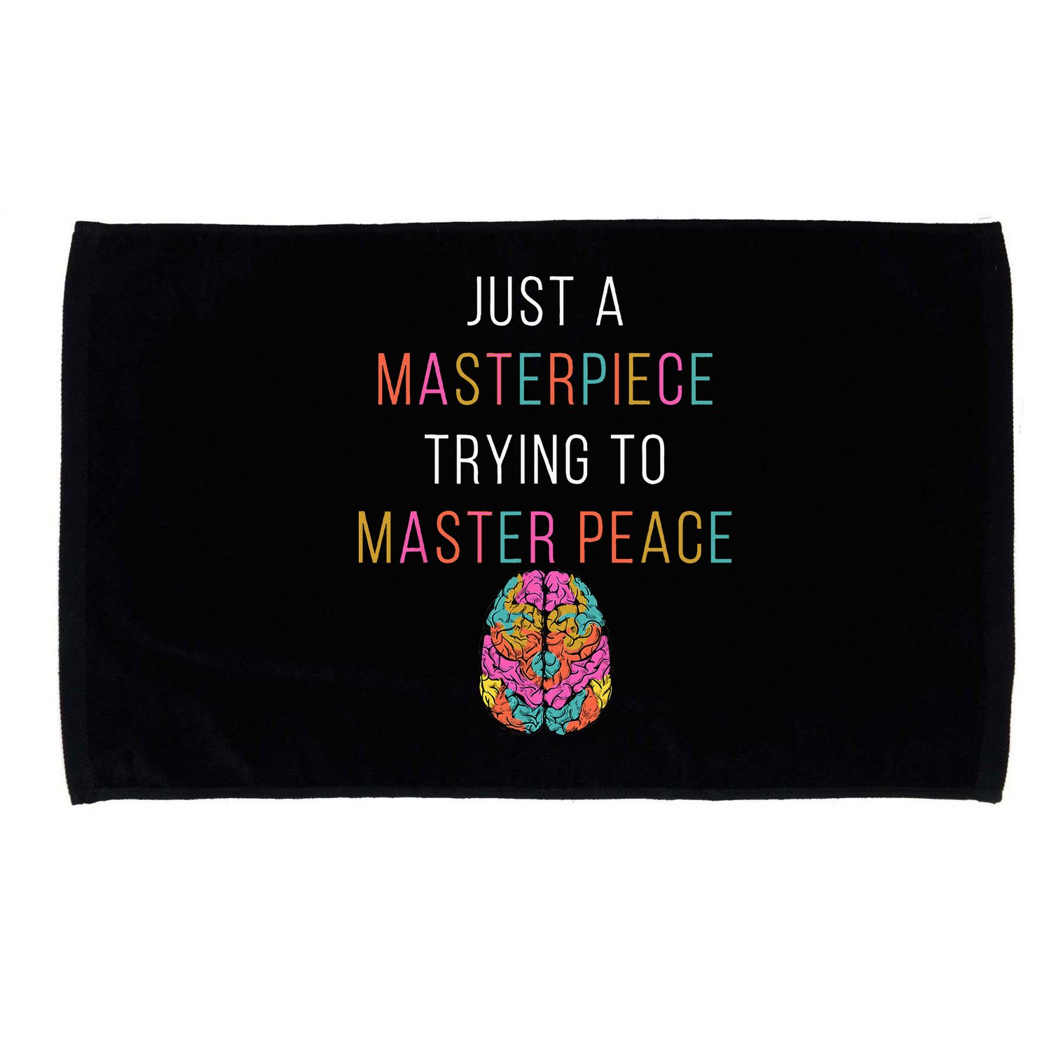 Just A Masterpiece Mental Health Awareness Green Stigma Microfiber Hand Towel