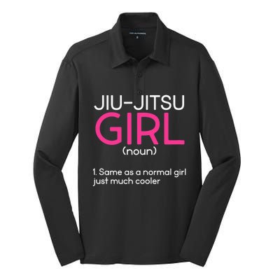 Jiu-Jitsu  Asian Mixed Martial Arts Sport MMA Silk Touch Performance Long Sleeve Polo