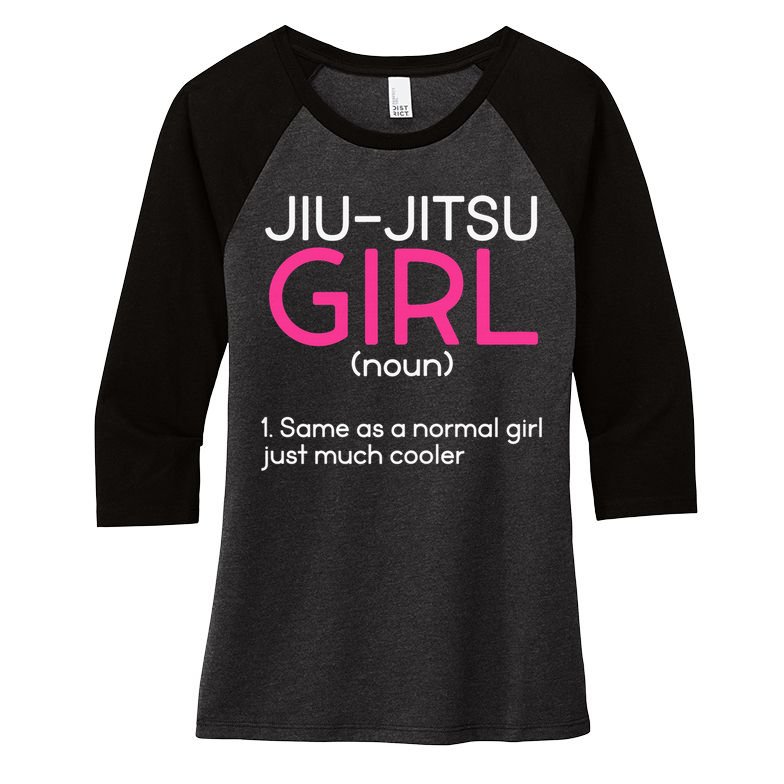 Jiu-Jitsu  Asian Mixed Martial Arts Sport MMA Women's Tri-Blend 3/4-Sleeve Raglan Shirt