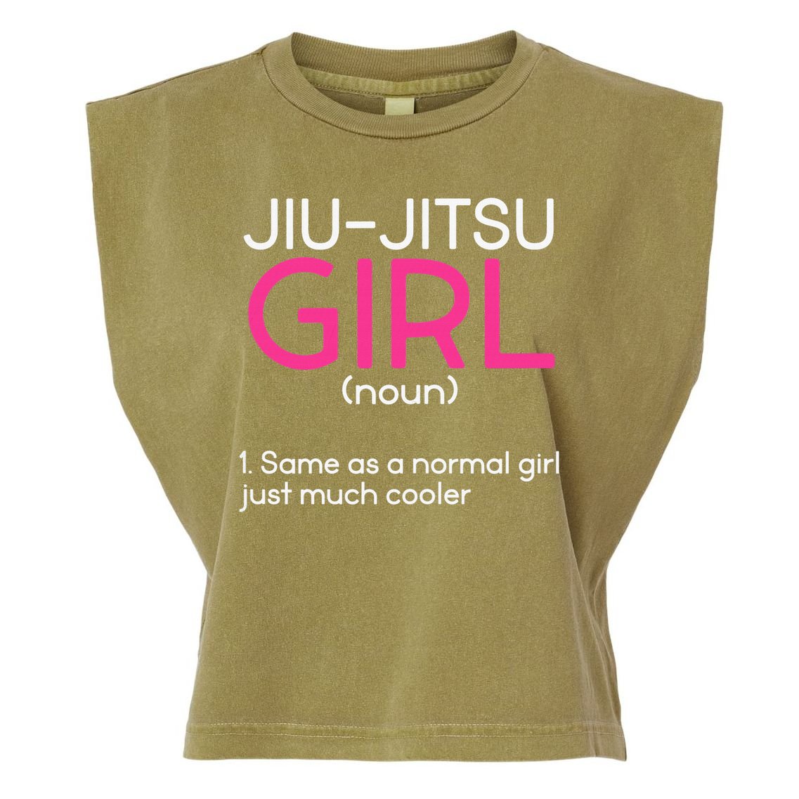 Jiu-Jitsu  Asian Mixed Martial Arts Sport MMA Garment-Dyed Women's Muscle Tee