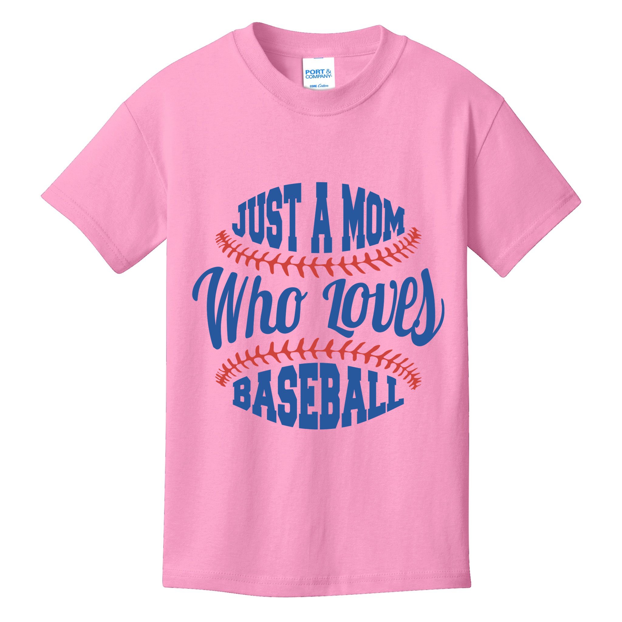 Just A Mom Who Loves Baseball Kids T-Shirt