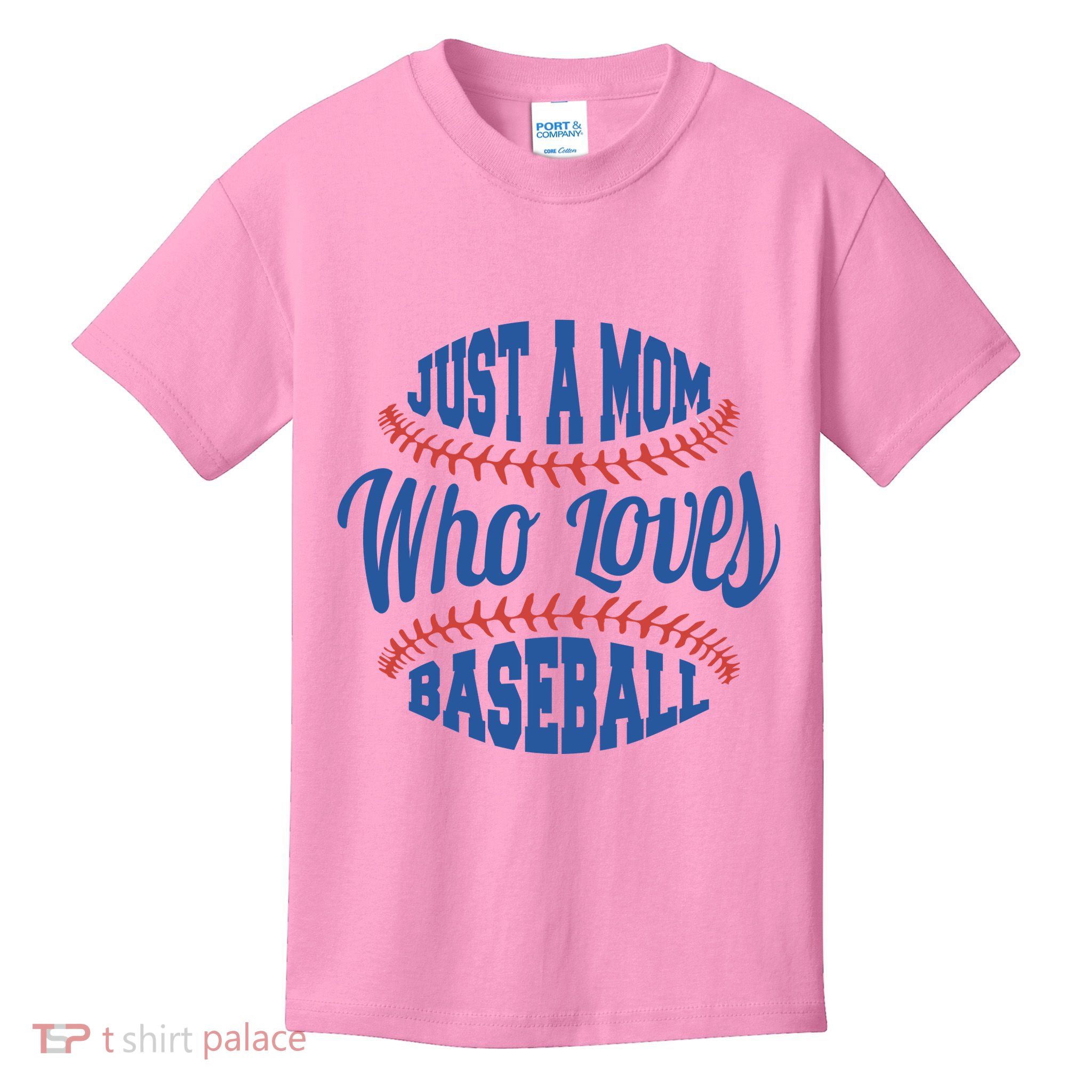 Just A Mom Who Loves Baseball Kids T-Shirt