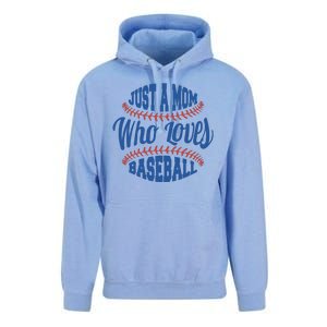 Just A Mom Who Loves Baseball Unisex Surf Hoodie