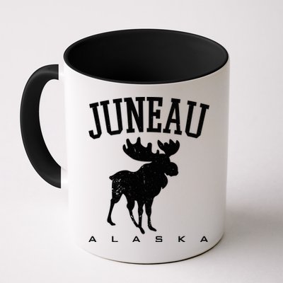 Juneau Alaska Moose Family Hiking Camping Trip Retro Vintage Funny Gift Mug