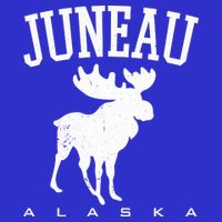 Juneau Alaska Moose Family Hiking Camping Trip Retro Vintage Funny Gift Hoodie