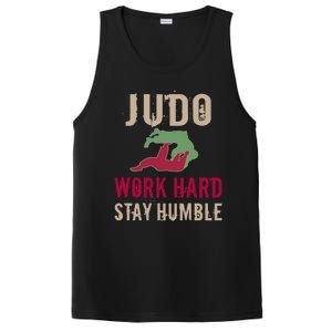 Judo And Martial Arts Work Hard Stay Humble Gift Cool Gift PosiCharge Competitor Tank