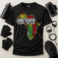 Juneteenth Africa Map Rd Art Black Pride Juneteenth Cooling Performance Crew T-Shirt