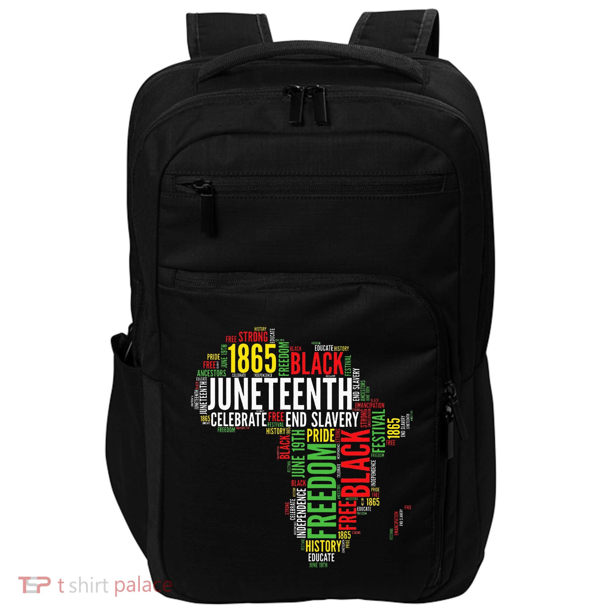 Juneteenth Africa Map Rd Art Black Pride Juneteenth Impact Tech Backpack
