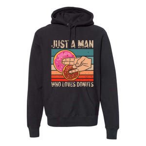 Just A Man Who Loves Donuts 2 In The Pinky 1 In The Stinky Premium Hoodie