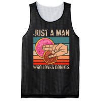 Just A Man Who Loves Donuts 2 In The Pinky 1 In The Stinky Mesh Reversible Basketball Jersey Tank