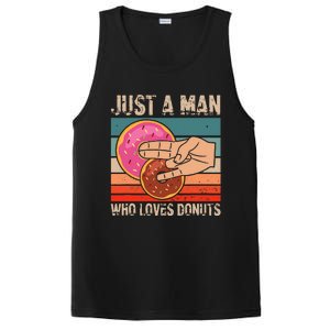 Just A Man Who Loves Donuts 2 In The Pinky 1 In The Stinky PosiCharge Competitor Tank