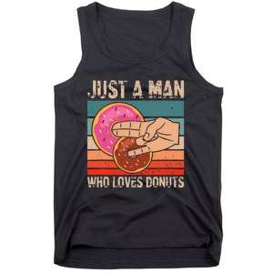 Just A Man Who Loves Donuts 2 In The Pinky 1 In The Stinky Tank Top