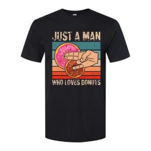 Just A Man Who Loves Donuts 2 In The Pinky 1 In The Stinky Softstyle CVC T-Shirt