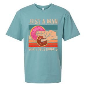 Just A Man Who Loves Donuts 2 In The Pinky 1 In The Stinky Sueded Cloud Jersey T-Shirt