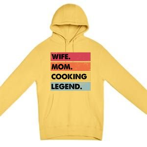 Just A Mom Who Cooks Awesome Food Kitchen Culinary Cook Gift Premium Pullover Hoodie