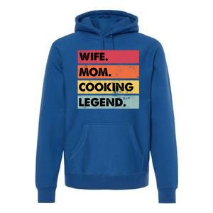 Just A Mom Who Cooks Awesome Food Kitchen Culinary Cook Gift Premium Hoodie