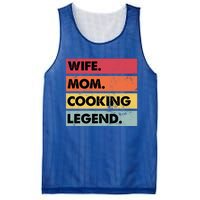 Just A Mom Who Cooks Awesome Food Kitchen Culinary Cook Gift Mesh Reversible Basketball Jersey Tank