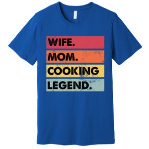 Just A Mom Who Cooks Awesome Food Kitchen Culinary Cook Gift Premium T-Shirt