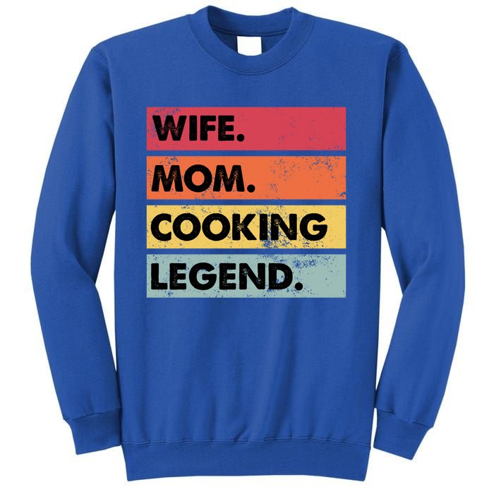 Just A Mom Who Cooks Awesome Food Kitchen Culinary Cook Gift Tall Sweatshirt