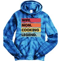 Just A Mom Who Cooks Awesome Food Kitchen Culinary Cook Gift Tie Dye Hoodie