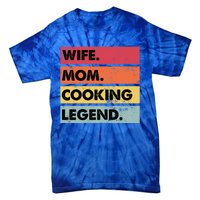 Just A Mom Who Cooks Awesome Food Kitchen Culinary Cook Gift Tie-Dye T-Shirt