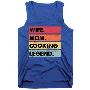 Just A Mom Who Cooks Awesome Food Kitchen Culinary Cook Gift Tank Top