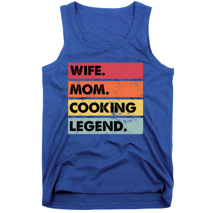 Just A Mom Who Cooks Awesome Food Kitchen Culinary Cook Gift Tank Top