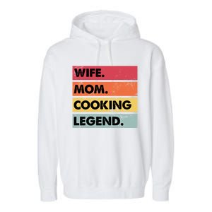 Just A Mom Who Cooks Awesome Food Kitchen Culinary Cook Gift Garment-Dyed Fleece Hoodie