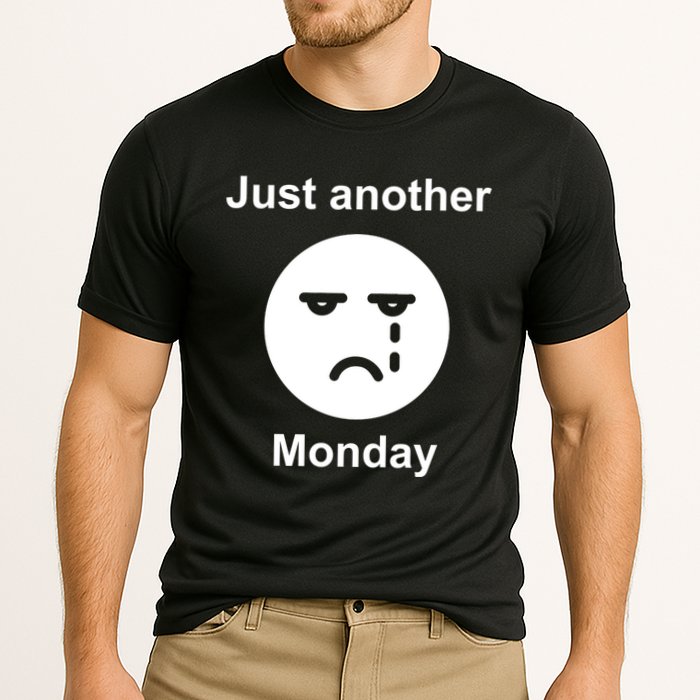 Just Another Monday Sad Face Cooling Performance Crew T-Shirt