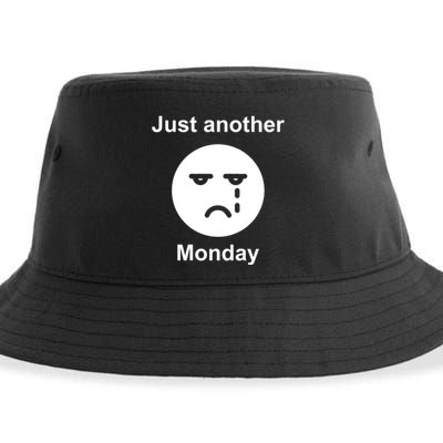 Just Another Monday Sad Face Sustainable Bucket Hat