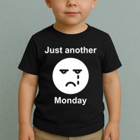 Just Another Monday Sad Face Toddler T-Shirt