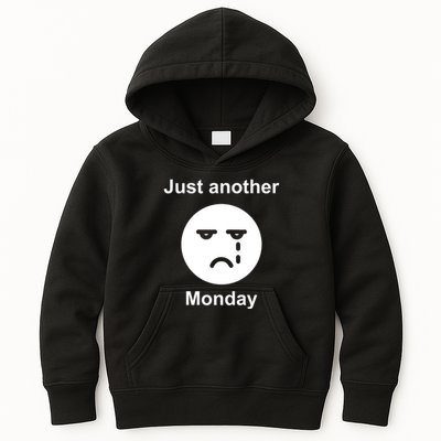 Just Another Monday Sad Face Kids Hoodie
