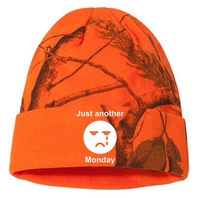 Just Another Monday Sad Face Kati Licensed 12" Camo Beanie