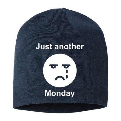 Just Another Monday Sad Face Sustainable Beanie