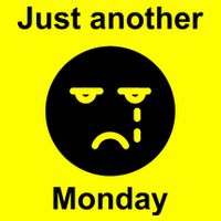 Just Another Monday Sad Face Women's V-Neck T-Shirt
