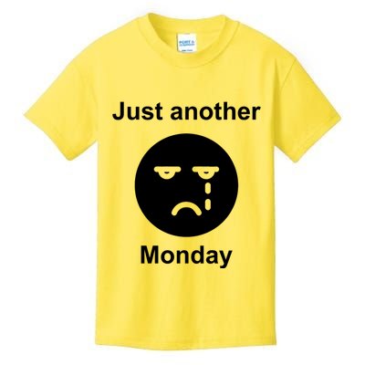 Just Another Monday Sad Face Kids T-Shirt