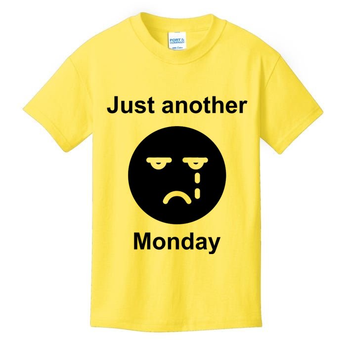 Just Another Monday Sad Face Kids T-Shirt