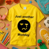 Just Another Monday Sad Face Kids T-Shirt