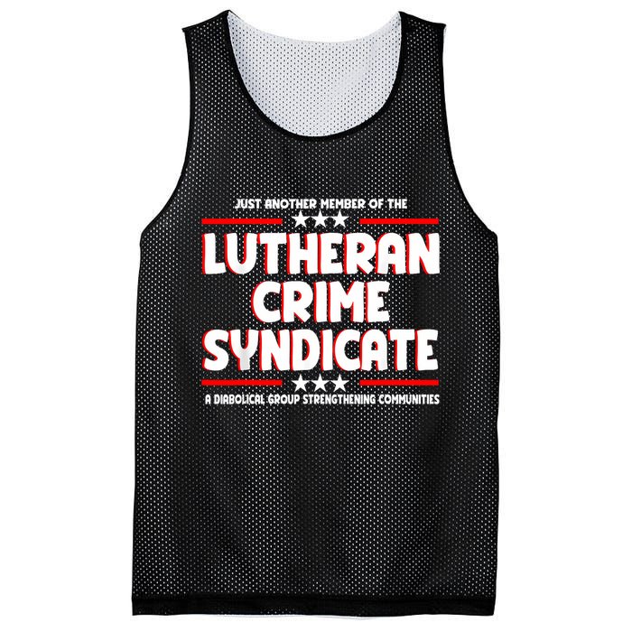 Just Another Member Of The Lutheran Crime Syndicate Mesh Reversible Basketball Jersey Tank