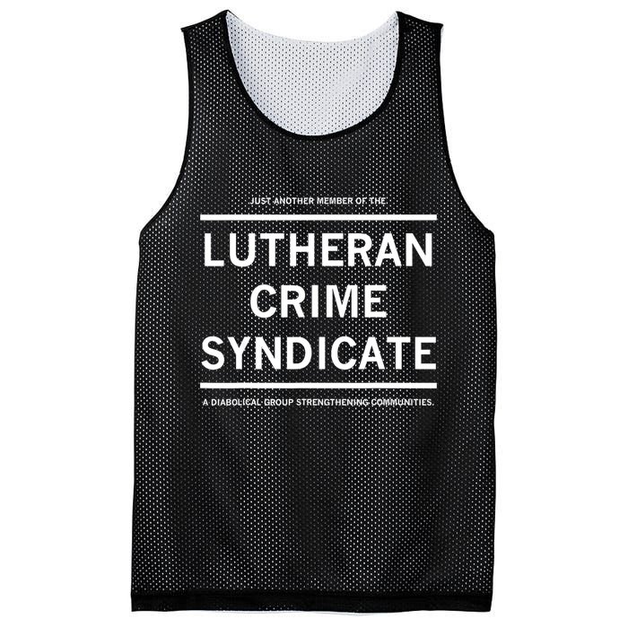Just Another Member Of The Lutheran Crime Syndicate Mesh Reversible Basketball Jersey Tank