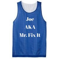 Joe Aka Mr Fix It Funny Sarcastic Saying Cute Gift Mesh Reversible Basketball Jersey Tank