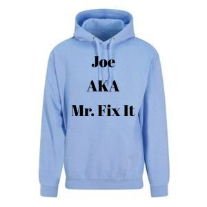 Joe Aka Mr Fix It Funny Sarcastic Saying Cute Gift Unisex Surf Hoodie