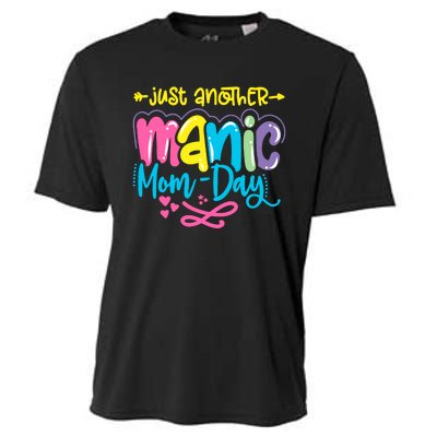 Just Another Manic Mom Day Funny Mother’s Day Mom Life Cooling Performance Crew T-Shirt