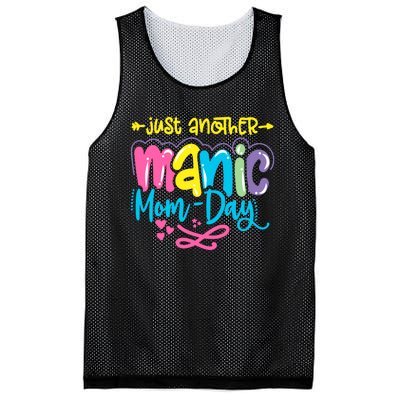 Just Another Manic Mom Day Funny Mother’s Day Mom Life Mesh Reversible Basketball Jersey Tank